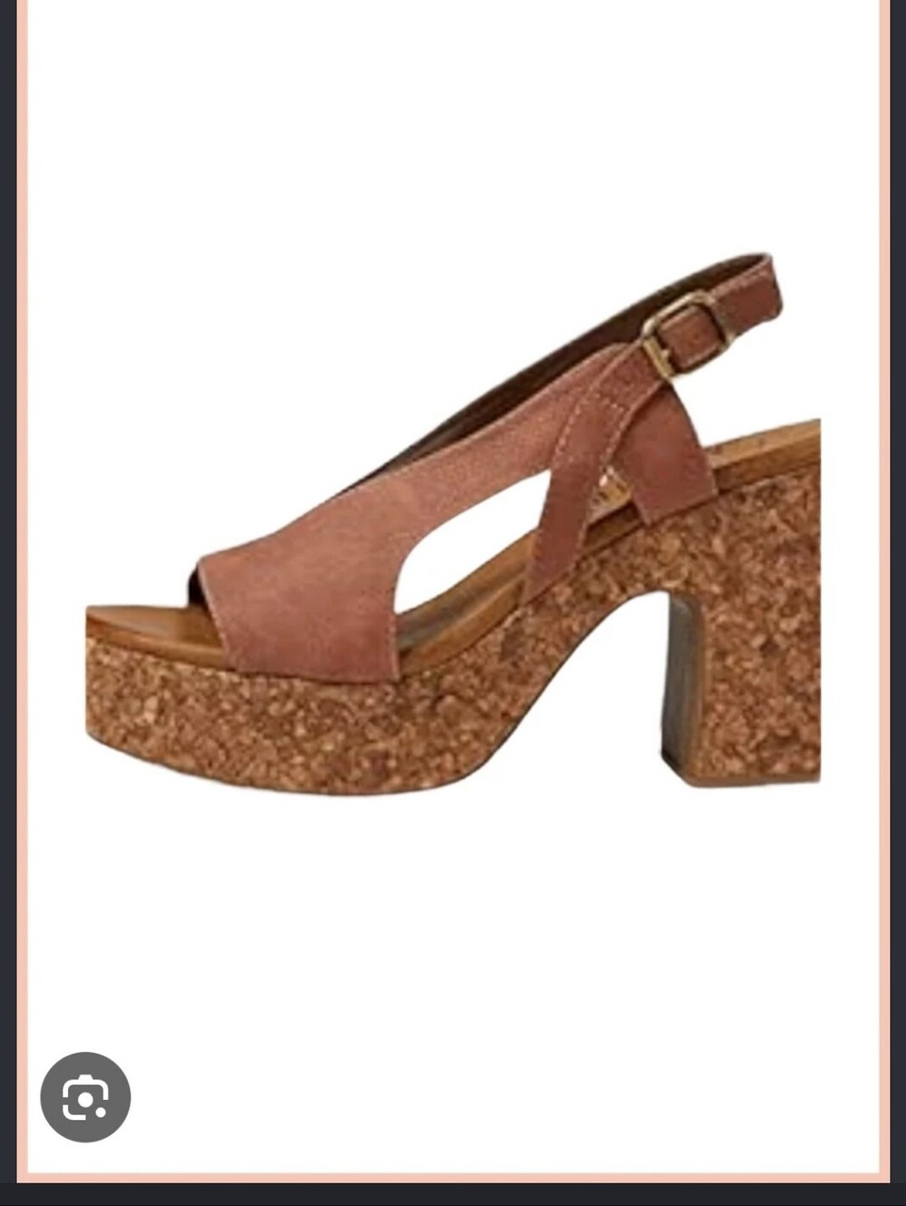 Blowfish Brown Cork Platform Slingback Sandals. In Great Condition!